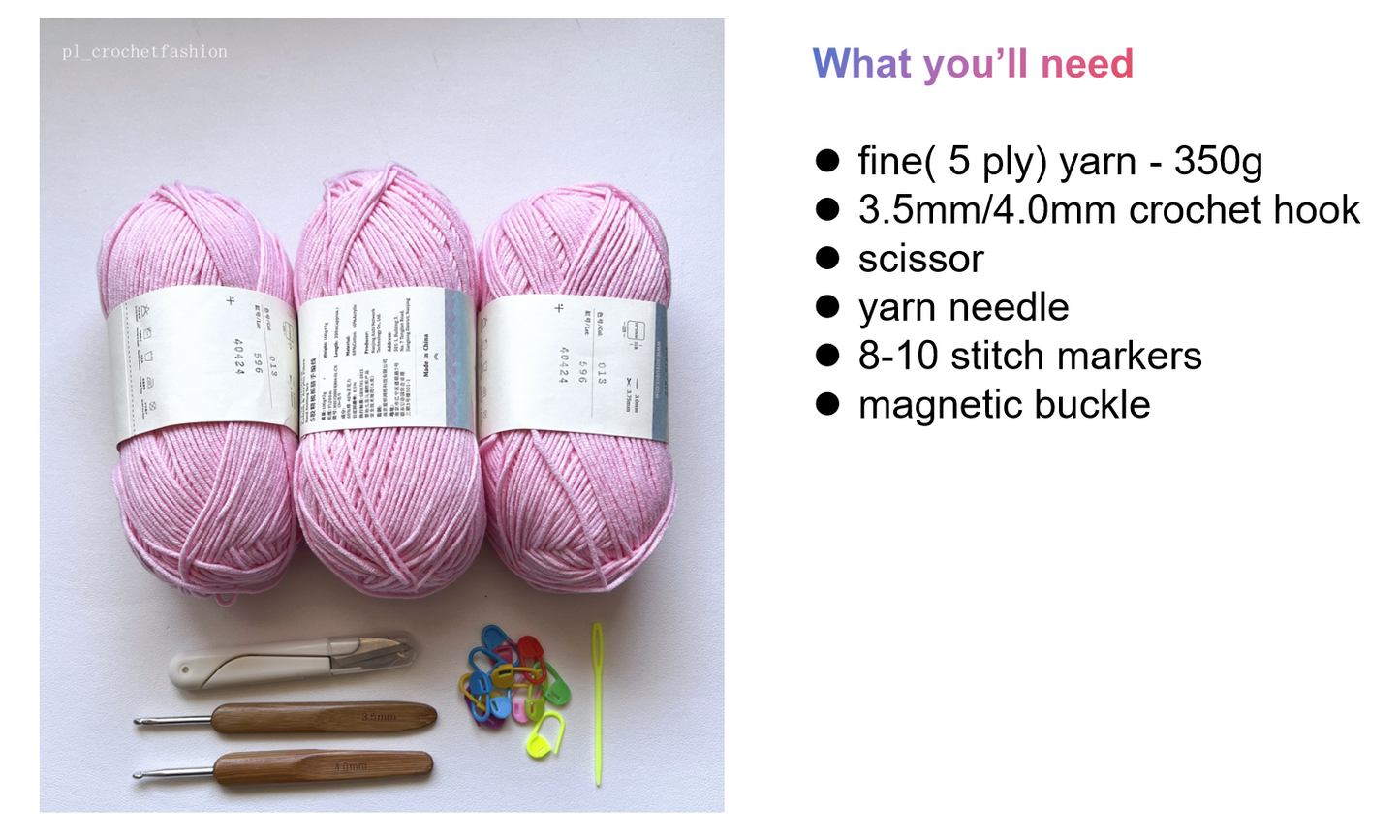 crochet pattern of flower summer bag