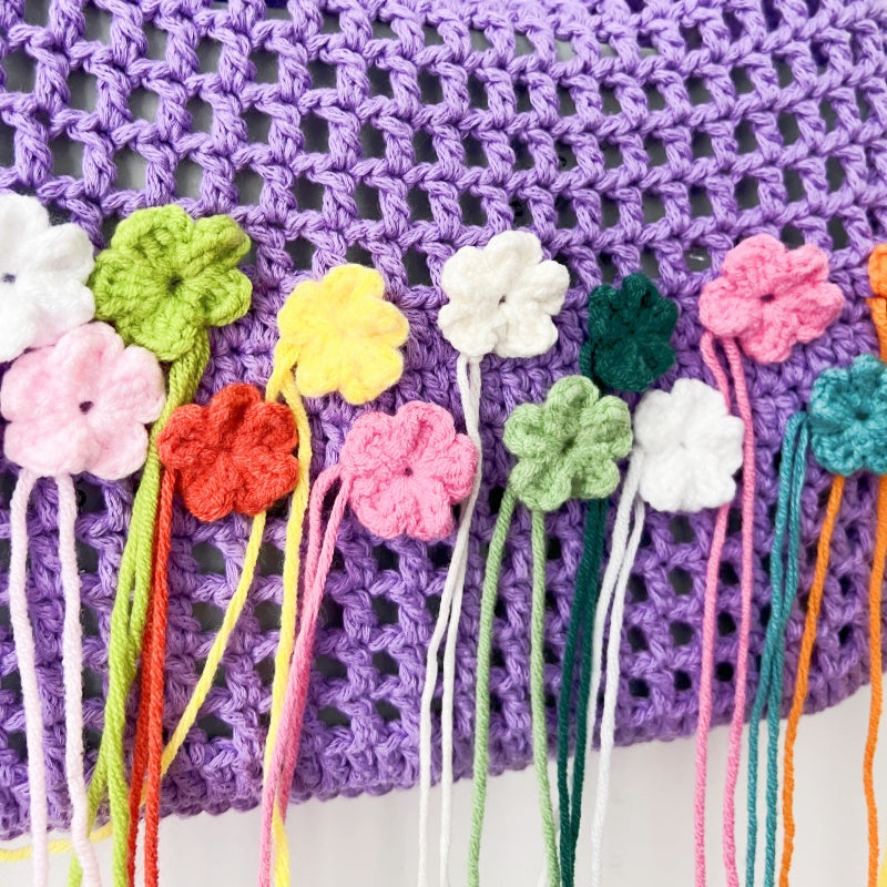 Flower bags,handbags,handbags,handmade bags,handcrafted bags,summer bag,net bag,handmade flower bags,tote bag,shoulder bag,school bag,mini bag, sling bag,flower cute bag for summer,Crossbody Bags,Woven Bag,Knitting bag,Bucket Bag,Hollow bag