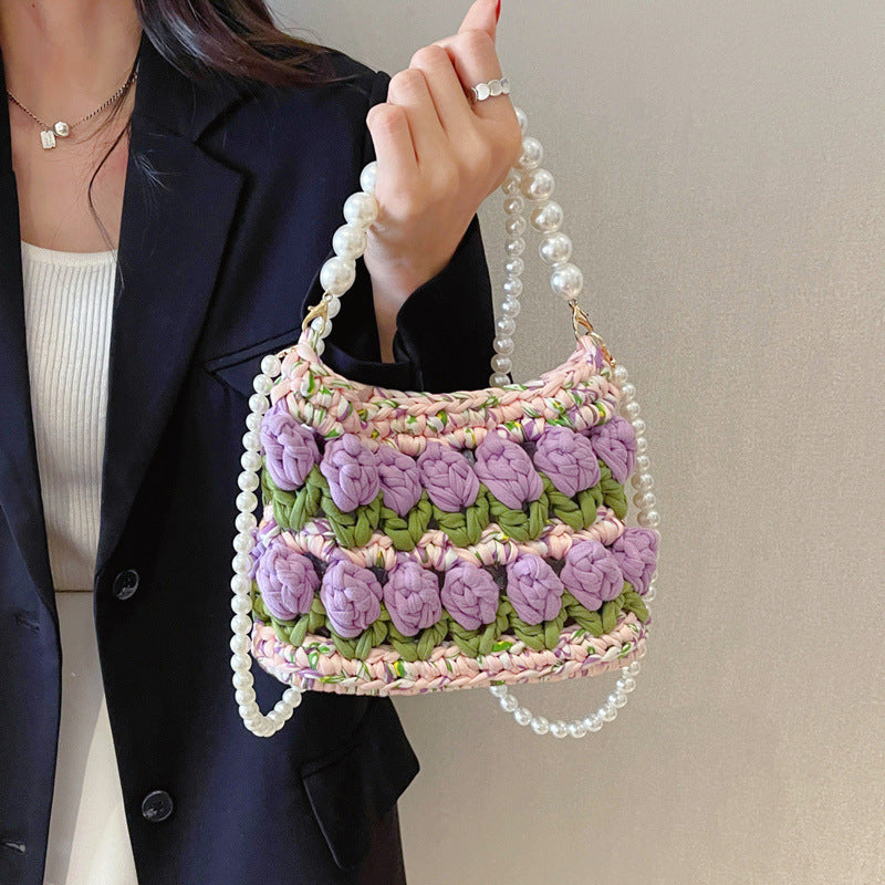 tulip bags, flower bags handbags, tulip bucket bag handbags, handmade bags, handmade tulip bags handbag bucket bag, handmade flower bucket handbags bags, Pearl bag