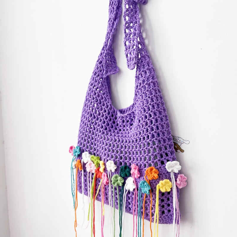 Flower bags,handbags,handbags,handmade bags,handcrafted bags,summer bag,net bag,handmade flower bags,tote bag,shoulder bag,school bag,mini bag, sling bag,flower cute bag for summer,Crossbody Bags,Woven Bag,Knitting bag,Bucket Bag,Hollow bag
