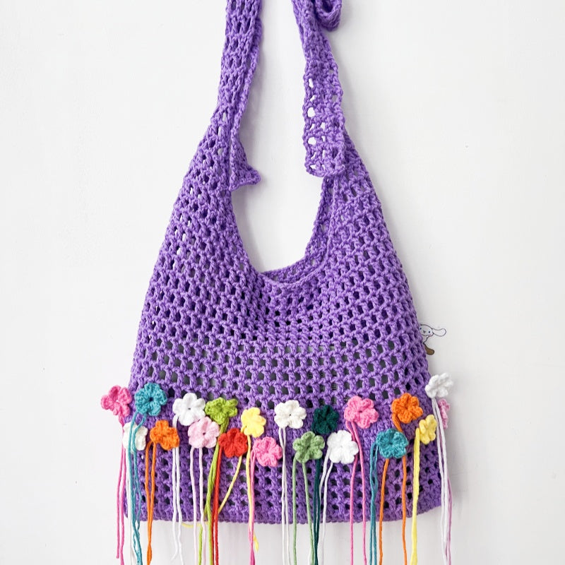 Flower bags,handbags,handbags,handmade bags,handcrafted bags,summer bag,net bag,handmade flower bags,tote bag,shoulder bag,school bag,mini bag, sling bag,flower cute bag for summer,Crossbody Bags,Woven Bag,Knitting bag,Bucket Bag,Hollow bag
