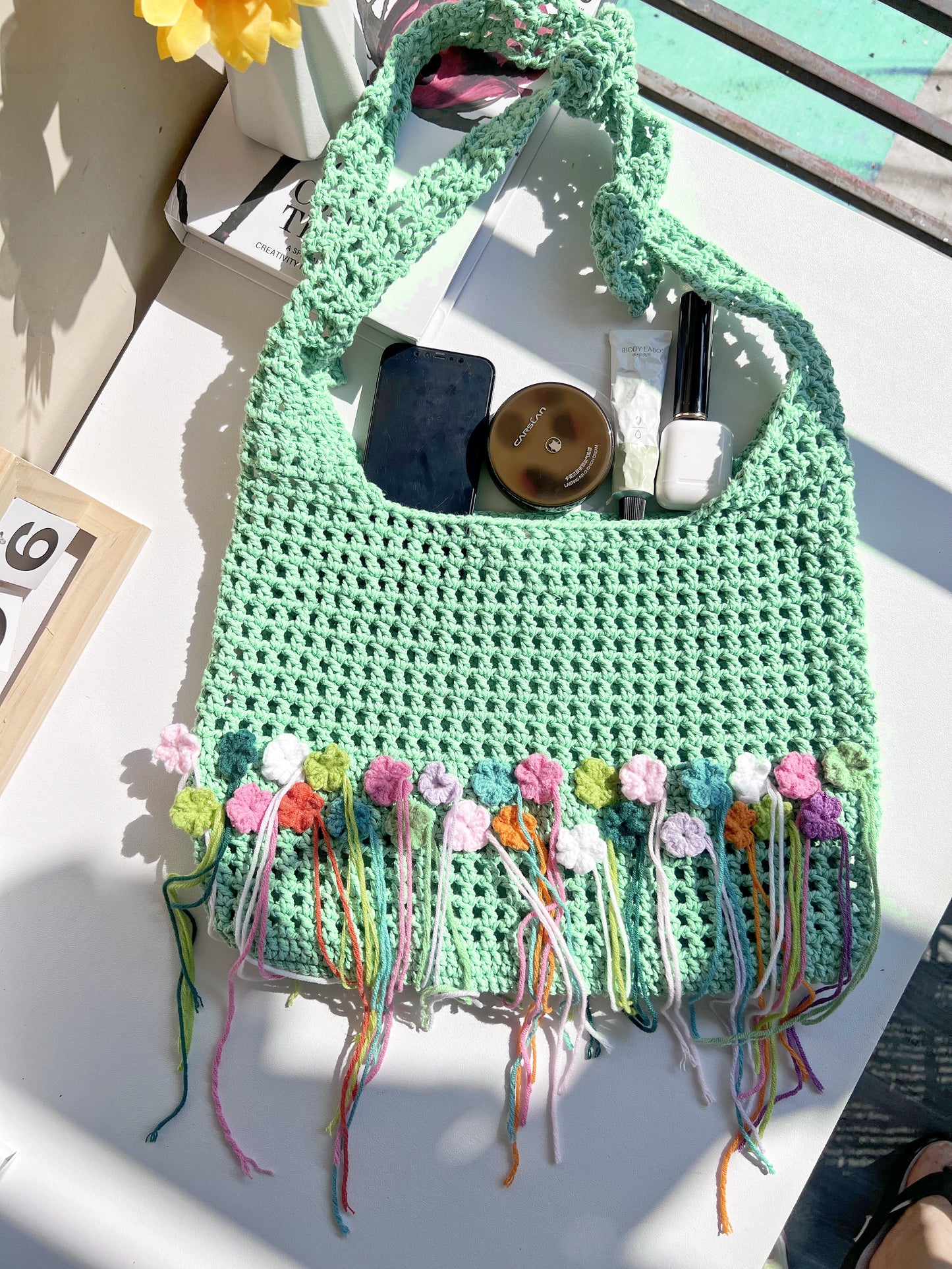 Flower bags,handbags,handbags,handmade bags,handcrafted bags,summer bag,net bag,handmade flower bags,tote bag,shoulder bag,school bag,mini bag, sling bag,flower cute bag for summer,Crossbody Bags,Woven Bag,Knitting bag,Bucket Bag,Hollow bag
